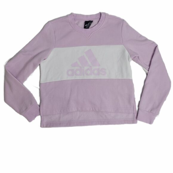 ADIDAS sweatshirt aeropink colorblock‎ boxy crop top S - Picture 3 of 12